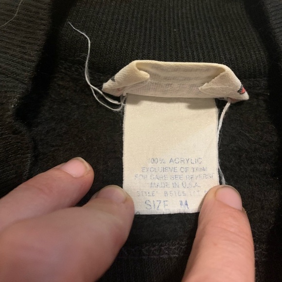 Vtg 80s/90s Additions by Ronnie Black Ciao Graphic Sweatshirt M - Picture 4 of 7